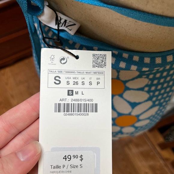 ZARA - Daisy Dress - SIZE : S new with tags - Picture 3 of 8